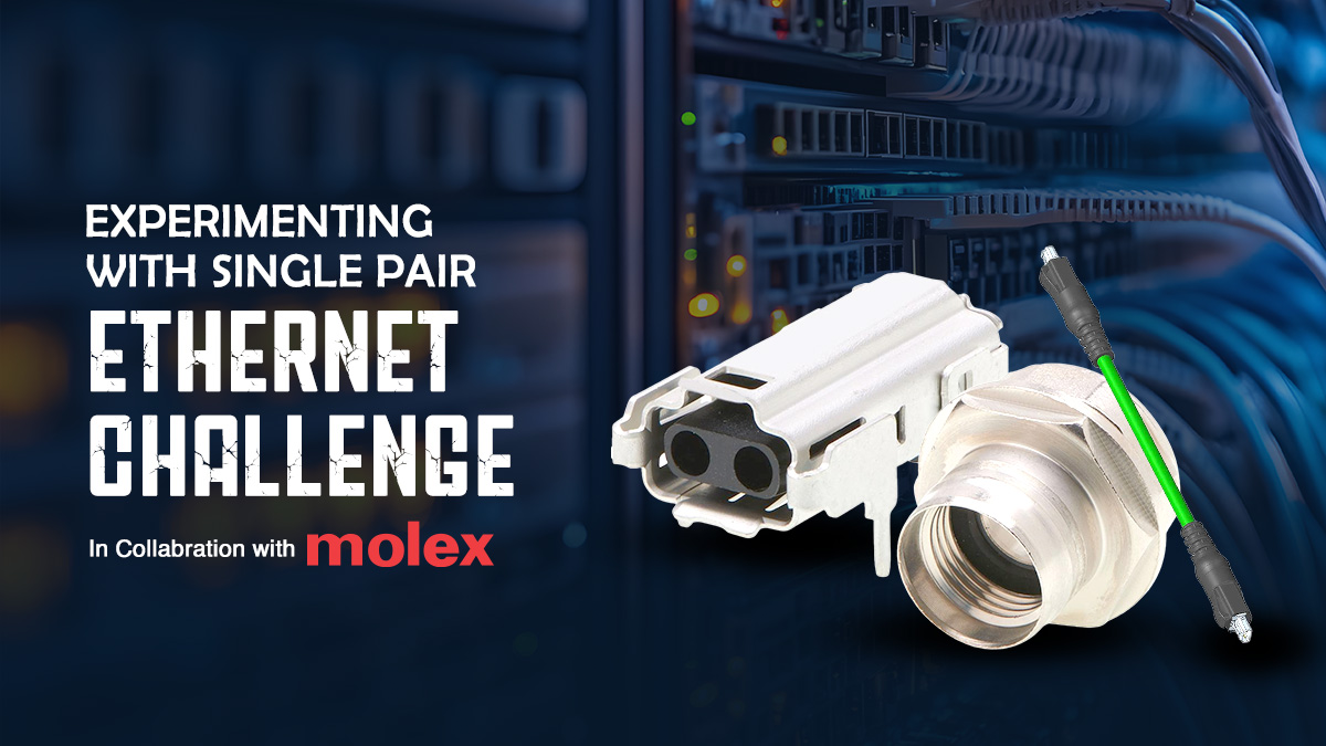 element14, the online engineering community owned by Avnet, has launched a design competition in partnership with US components group Molex, inviting engineers and technology enthusiasts to experiment with single pair Ethernet (SPE) for industrial automation.