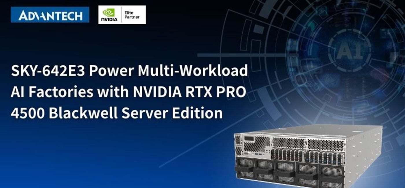 Advantech 4U GPU Servers power AI factories