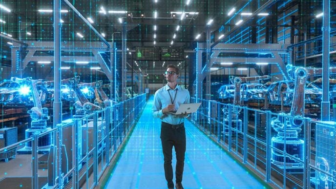 Digital twins are moving beyond simulation to play a more active role in automated manufacturing, improving uptime, throughput and process stability on the factory floor. They are now embedded in real-time control systems, shaping how machines respond and adapt. Here, Ross Turnbull, Director of Business Development at custom IC design and supply specialist Swindon Silicon Systems, explains why a digital twin’s effectiveness matters for automation performance and how the right signal acquisition architecture helps deliver it.