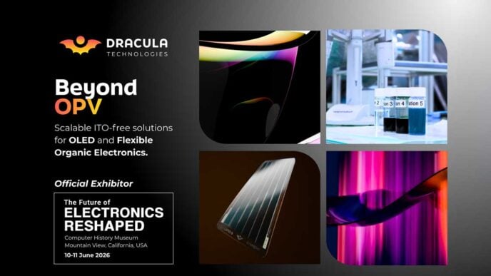 Dracula Technologies is seeking to apply its organic electronics expertise to OLED displays and next-generation flexible electronic devices.