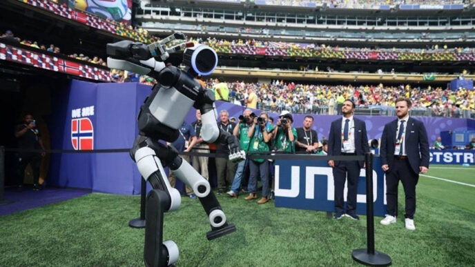 Boston Dynamics’ Atlas robot’s World Cup appearance highlights how humanoid robots are learning new skills that could transform industrial automation
