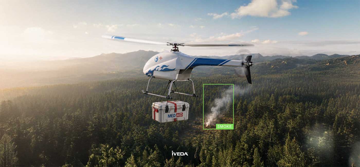 Iveda has launched a long-endurance autonomous helicopter-style drone designed to extend the reach of industrial inspection, emergency response and infrastructure monitoring beyond the limits of conventional battery-powered quadcopters.