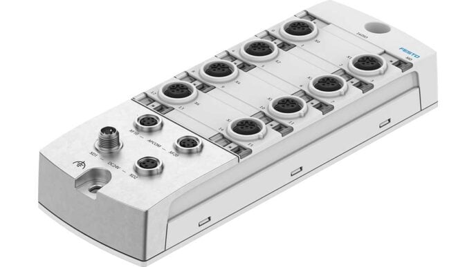 Festo has introduced a digital I/O module that allows machine builders to use the same hardware for different input and output requirements.