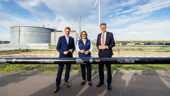 BMW is building a 2km hydrogen pipeline linking its Leipzig vehicle plant to Germany’s emerging hydrogen network.