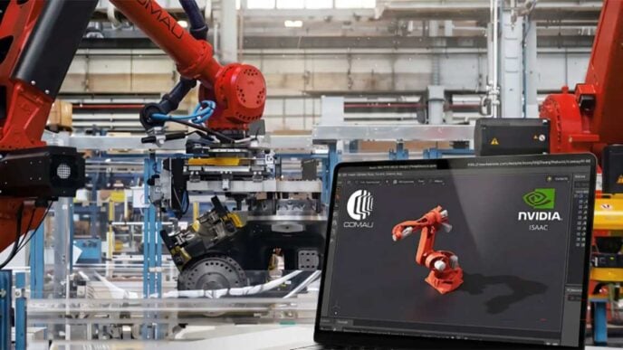 Italy-based Comau is integrating NVIDIA computing and simulation technologies into its industrial robotics portfolio.