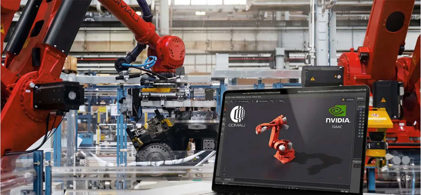 Italy-based Comau is integrating NVIDIA computing and simulation technologies into its industrial robotics portfolio.